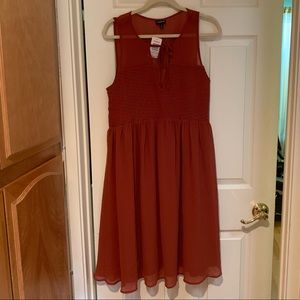 Torrid Chiffon Smock Front Tank Dress